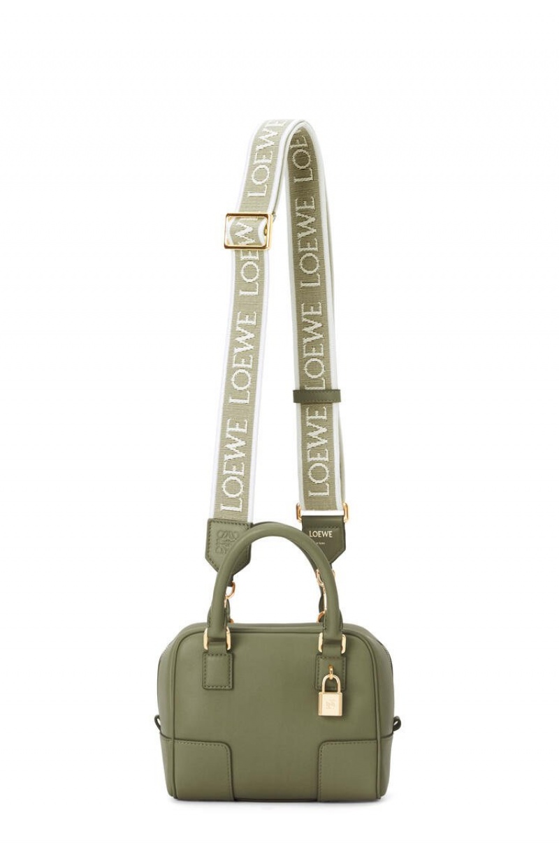 Bolsos Mini Loewe Mujer Espana Amazona 16 Square bag in nappa calfskin Verde